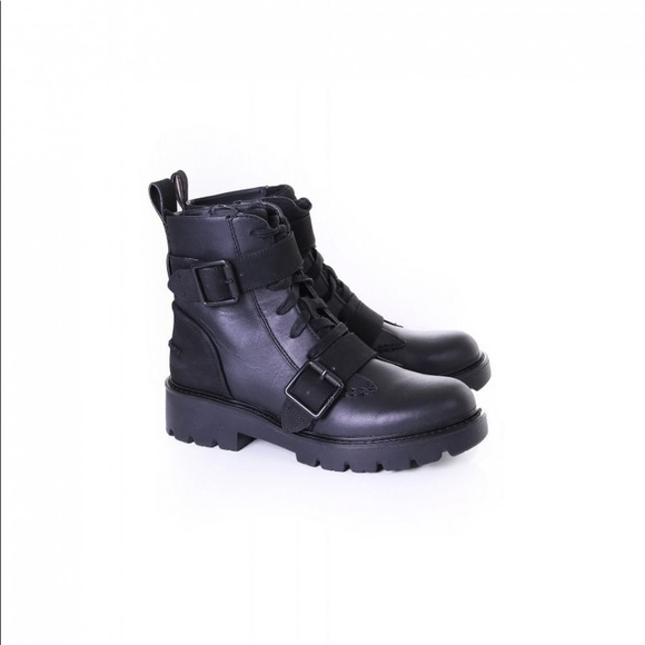 Ugg leather combat boots Noe - Picture 1 of 7
